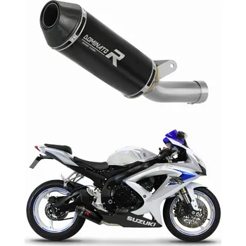 Výfuk pro motocykl Laděný výfuk Dominator Suzuki GSXR 600 K8 K9 L0 2008 - 2010 výfuk HP3 BLACK LOW LEVEL tlumič + dB killer medium