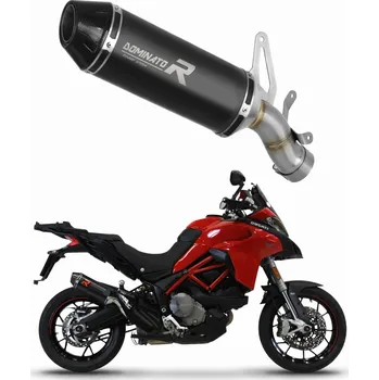 Výfuk pro motocykl Laděný výfuk Dominator Ducati Multistrada 1260 Enduro 2019 - 2020 tlumič výfuku HP3 BLACK + dB killer medium