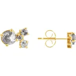 Cluster náušnice se salt and pepper diamanty Kerrie