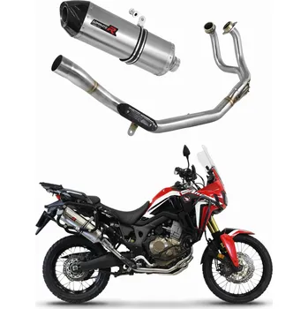 Výfuk pro motocykl Laděný výfuk Dominator Honda CRF 1000L Africa Twin 2016 - 2019 Kompletní systém Výfukové potrubí HP7 + dB killer medium