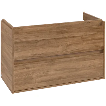 Koupelnový nábytek Villeroy & Boch Skyla - Skříňka pod umyvadlo 972x439 mm, 2 zásuvky, Oak Kansas C79900RH