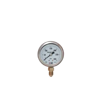 JTLine manometr 63mm, 200 bar, nerez, kryt, odchylka 2% JTL-6063