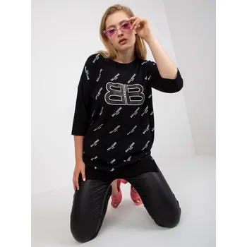 Dámská halenka Blouse-RV-BZ-7036.02P-black RELEVANCE černá 3294990