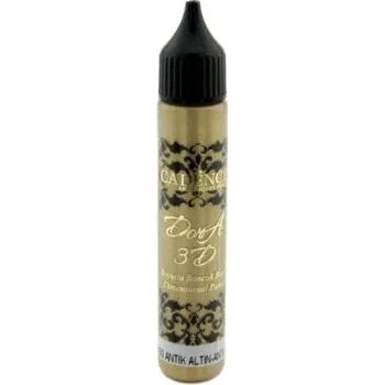 Speciální výtvarná barva Metalická kontura a 3D barva antická zlatá altin gold 25 ml -