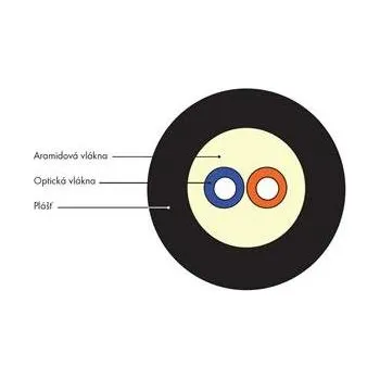 Kabel SOLARIX DROP 2vl 500m SM09/125 G.657A2 Corning LSZH