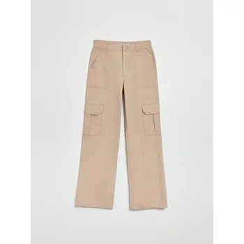Dámské kalhoty Kalhoty cargo - 32 - House - béžová - 5511Z-08X