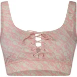 Růžový top GUESS JEANS GUESS JEANS krémová | růžová 3358396