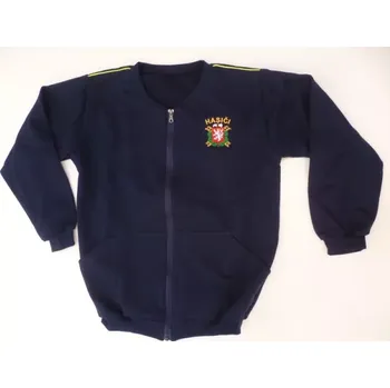 Chlapecká mikina Dětská hasičská tepláková mikina se zipem a kapsami - 152