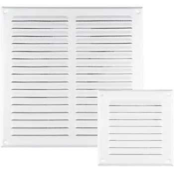 Větrací mřížka DEBBEX by Den Braven Mřížka větrací kov se síťovinou 165 × 165 mm bílá