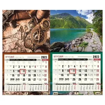 Kalendář Kalendarz 2023 Trójdzielny jednodzielny XL MIX