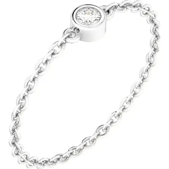 Prsten Minimalistický řetízkový prsten s diamantem Jalo