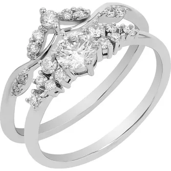 Šperk Romantický zásnubní set prstýnků s diamanty Edge