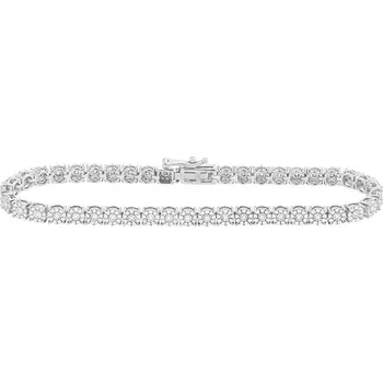 Náramek Elegantní stříbrný náramek s diamanty Ramess