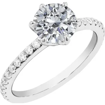 Prsten Zásnubní prsten s moissanity Fabio