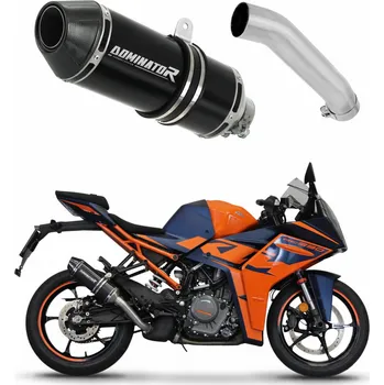 Výfuk pro motocykl Laděný výfuk Dominator KTM RC 390 2022 - 2024 tlumič výfuku HP3 BLACK + dB killer