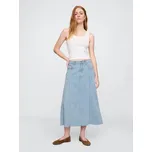 GAP Džínová maxi sukně UltraSoft - Dámské GAP šedá 3257339