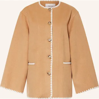 Dámský blejzr Ninety-9 Dámská Bunda Hranatého Střihu Amber, béžová / bílá, 38