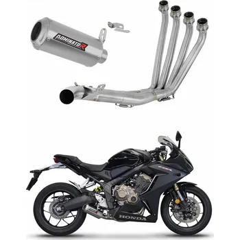 Výfuk pro motocykl Laděný výfuk Dominator Honda CBR 650 R 2019 - 2023 Kompletní systém Sběrač výfuku GP tlumič + dB killer medium