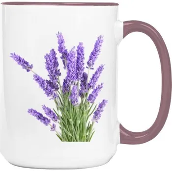 Pánské oblečení Hrnek velký barevný s potiskem Levandule