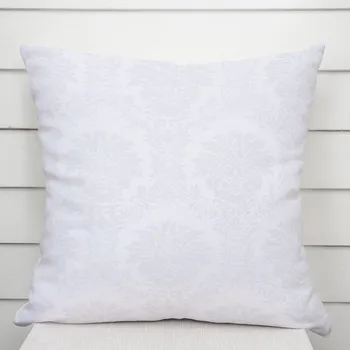 Povlak na dekorativní polštářek Dekorační povlak na polštář Monako PM-122 Zámecký vzor bílý 50 x 60 cm