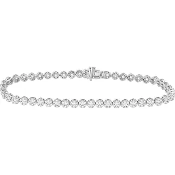 Náramek Půvabný stříbrný náramek s diamanty Santana