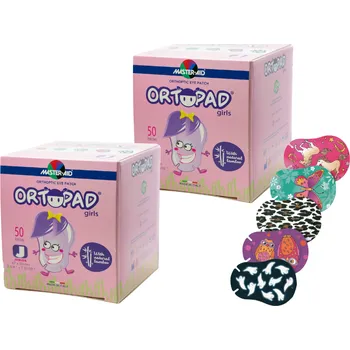 Brýlová obroučka Dětské okluzory Ortopad Girls with natural bamboo 2x50 kusů Velikost: Medium