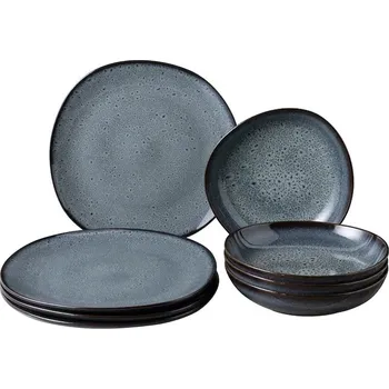 Jídelní set Jídelní set pro 4 osoby Villeroy & Boch Lave Gris 8-pack 1042598716 modrá 95X