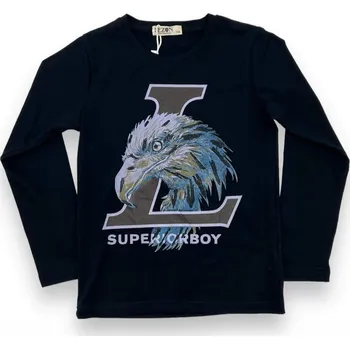 Chlapecké tričko Sezon Chlapecké tričko s dlouhým rukávem EAGLE Barva: Modrá, Velikost: 134