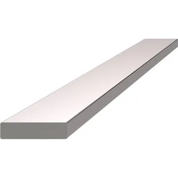 Madlo do koupelny tyč plochá EB1-PL20, broušená nerez, délka 5 m - plochý nerezový profil 20 x 5 mm, K320/AISI304, prodej v délkách 1, 2, 3, 4, 5 a 6 m