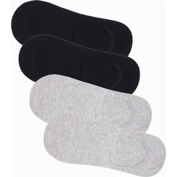 Ombre Men's foot socks 4-pack - grey-black OM-SOSS Ombre šedá 2661749