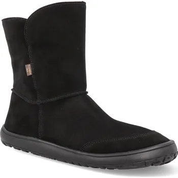 Dívčí kozačky Barefoot kozačky Froddo - Tex Suede Black černé Velikost: 36