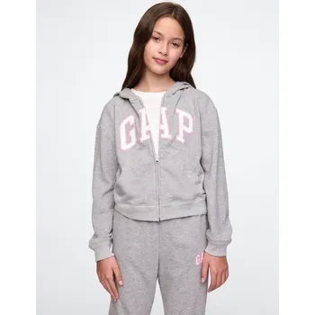 Dívčí oblečení GAP Dívčí Dětská mikina s logem Gap Šedá 104/110 (2739686)