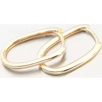 Náušnice Dámské náušnice žluté zlato 585 oválné 12R-748