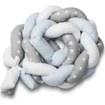 Mantinel do postýlky cop Sensillo modrý hvězdičky