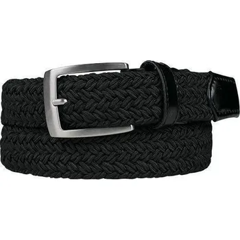 Opasek Alberto Basic Braided Mens Black 100 cm 100 Pásek
