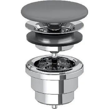 Sifon Villeroy & Boch - Neuzavíratelná výpusť, grafit 683500I4