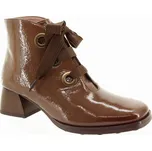 HISPANITAS Dámský hnědý kožený kotník HI254326-AVELLANA-265 Velikost 41