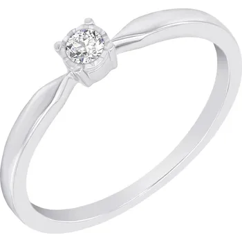 Prsten Stříbrný elegantní prsten s lab-grown diamantem Ximena