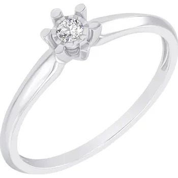 Prsten Solitaire prsten s lab-grown diamantem Leandra