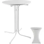 TecTake GmbH 405310 stůl eren skládací, s potahem 90x110cm - bílá,za kus