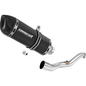 Výfuk pro motocykl Laděný výfuk Dominator Suzuki BURGMAN 400 2007 - 2016 výfuk HP1 BLACK + tlumič výfuku dB killer