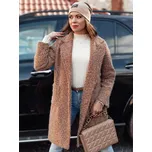 Dámský kabát MOODLAY beránek béžový DStreet hnědá 3054749