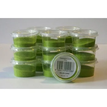 Dekorativní písek 18g zeleň jarní