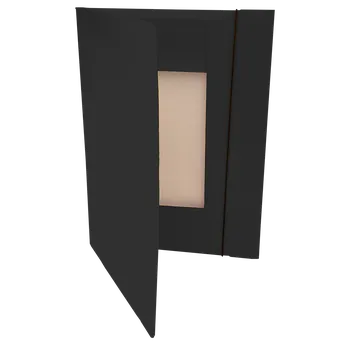 Odkládací mapa 3 klopy A4 PP plus 253 s gumou, černá