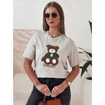 Dámské tričko BAREN s medvídkem DStreet šedá | hnědá | zelená | krémová | vícebarevná 3239679