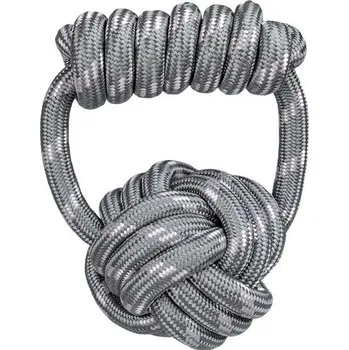 Hračka pro psa Huhubamboo Hr. HUHU Pretahovadlo madlo s uzlem provaz sede