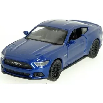 autíčko Welly - Ford Mustang GT (2015) model 1:34 modrý