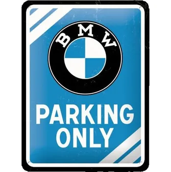 Plechová cedule Plechová cedule BMW Parking Only 15 x 20 cm