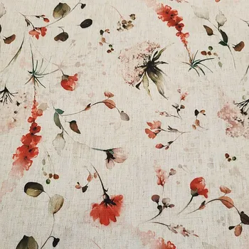 BYTEMA Dekorační látka POZDNÍ KVĚTY 150 cm