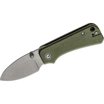 CIVIVI Baby Banter Zelená Micarta/Šedý Stonewashed Nitro-V C19068SB-1